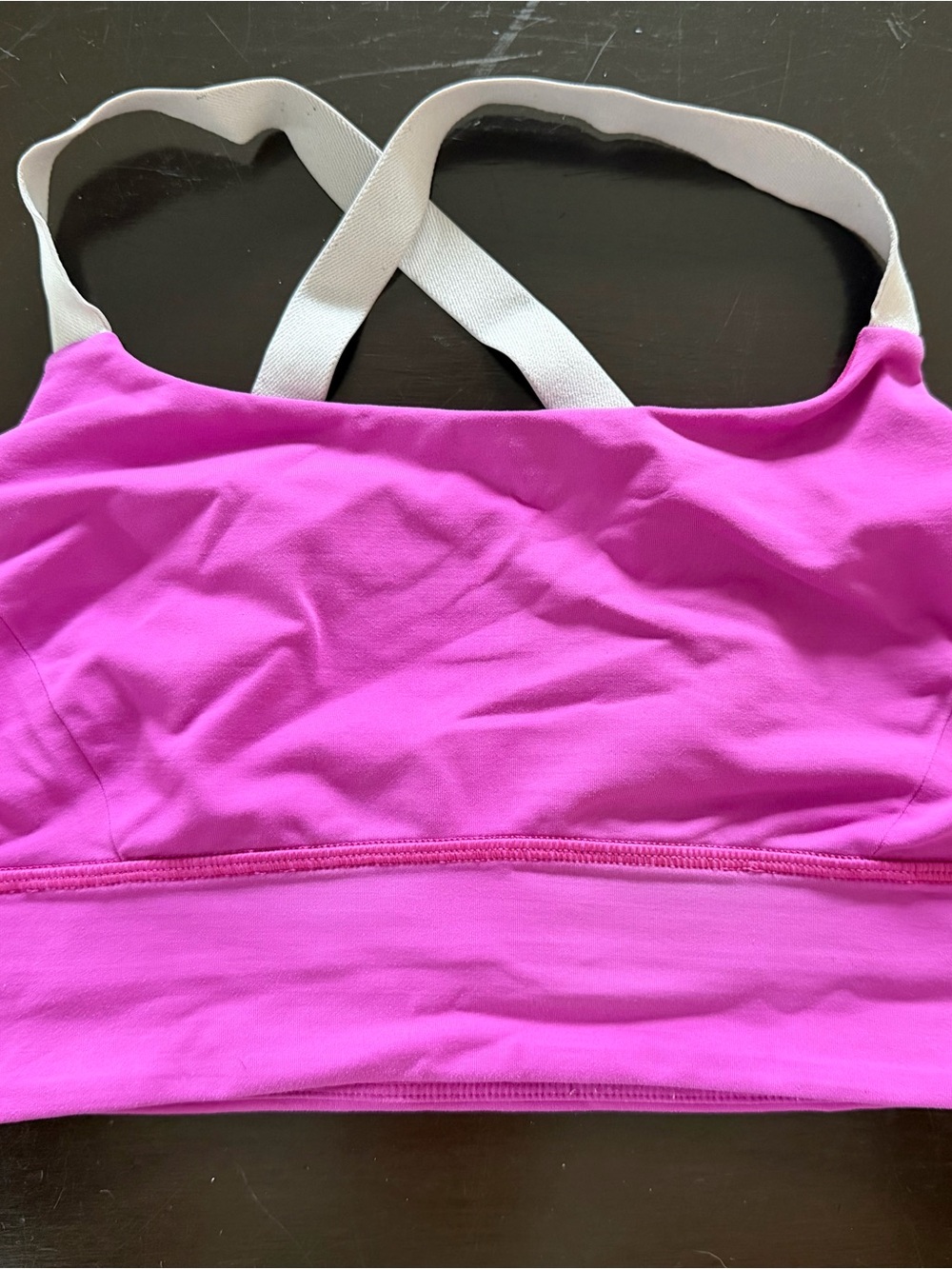 lululemon athletica Bright Pink Crossback Sports Bra size 8